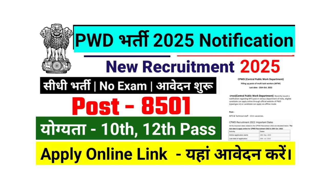 PWD Vacancy 2025